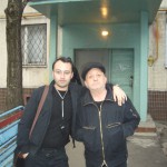 С Игорем Сатэро во время съемок программы -Русские не сдаются- (НТВ). 2005г.